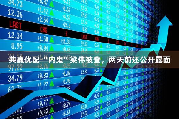 共赢优配 “内鬼”梁伟被查，两天前还公开露面