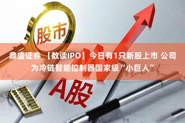 鼎盛证券 【数读IPO】今日有1只新股上市 公司为冷链智能控制器国家级“小巨人”